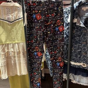 NWT LA Soul Women's Math Class Printed Leggings